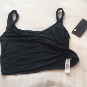 Black Ultra soft Square Neck Tank top